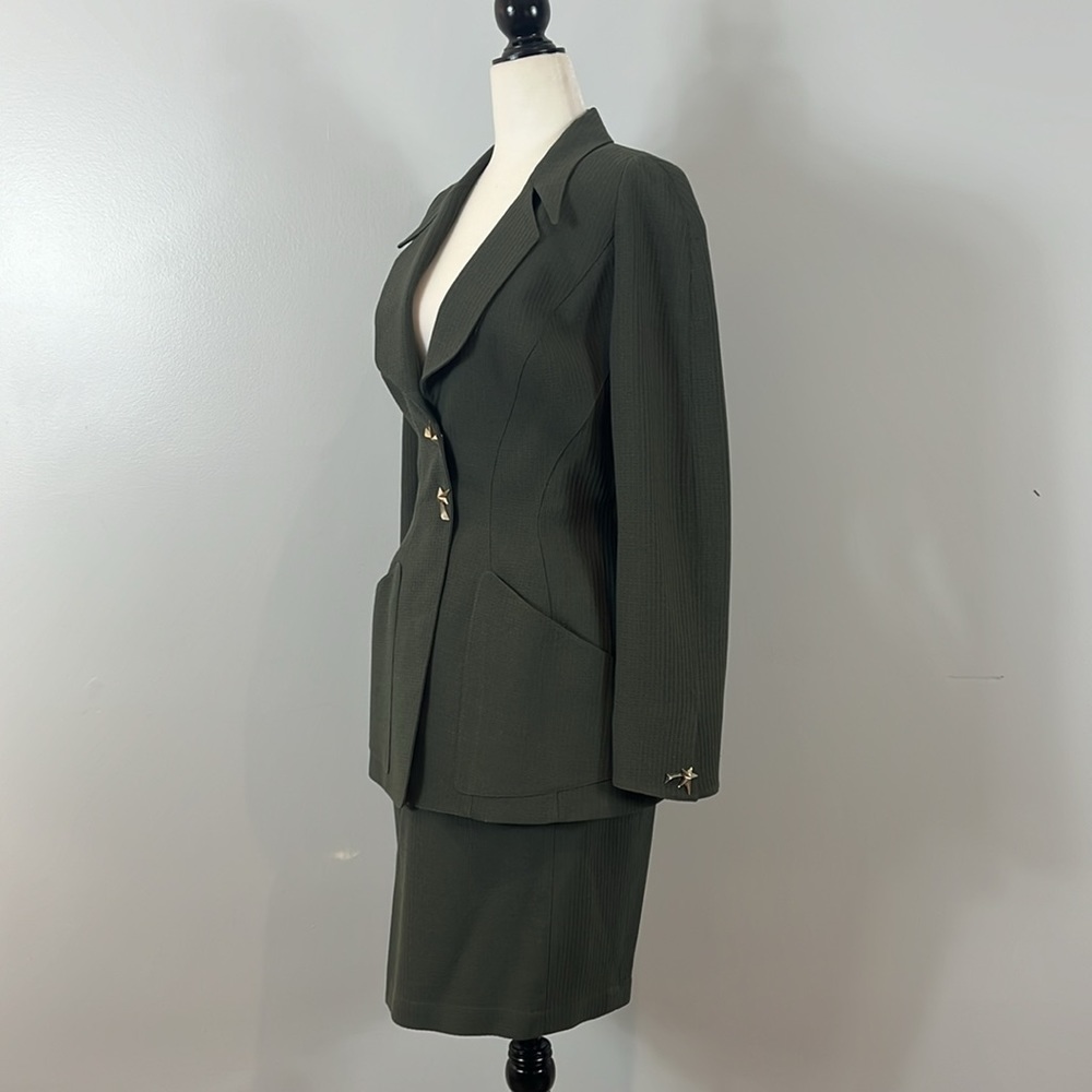 Thierry Mugler Vintage Wool Skirt Suit - Picture 5 of 17
